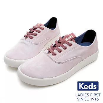 【Keds】STUDIO 輕量彈力手染風休閒鞋US7.5淺粉