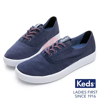 【Keds】STUDIO 輕量彈力手染風休閒鞋US7藍色