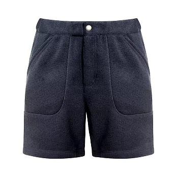 【PHENIX】女針織刷毛短褲-海軍藍S海軍藍