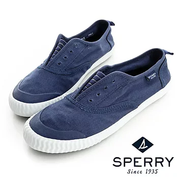SPERRY 輕便水洗帆布鞋-藍US7海軍藍