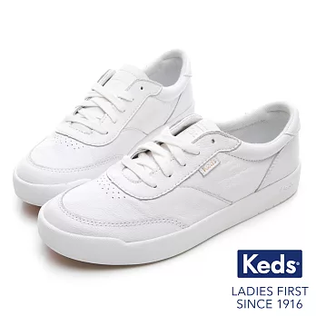 【Keds】MATCH PIONT 經典復刻皮革休閒鞋US7.5白色