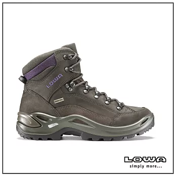 【德國LOWA】女 中筒多功能健行鞋 棕/紫 RENEGADE GTX MID Ws/ LW320945-9763UK4.5棕/紫