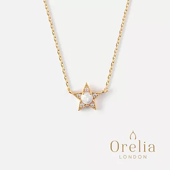 【Orelia】London 英國倫敦 CRYSTAL & OPAL STAR CHARM DITSY NECKLACE 魅力五角星水晶墜飾項鍊