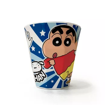 【Crayon Shin-chan蠟筆小新】美耐皿 兒童 水杯 漱口杯 刷牙杯・正版授權卡答國際藍色變裝