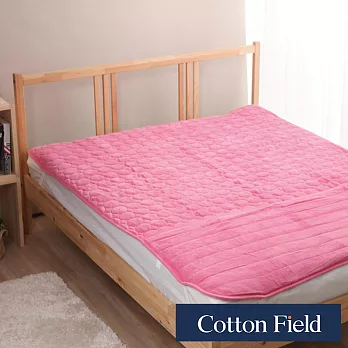 棉花田【暖心】超細纖維暖腳雙人加大保暖墊-蜜粉色