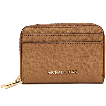 MICHAEL KORS 拉鍊證件零錢包-焦糖（現貨+預購）焦糖