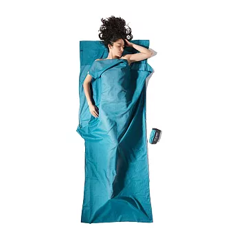 奧地利 COCOON｜露營戶外 防蚊款埃及棉旅行床單/睡袋內袋-藍