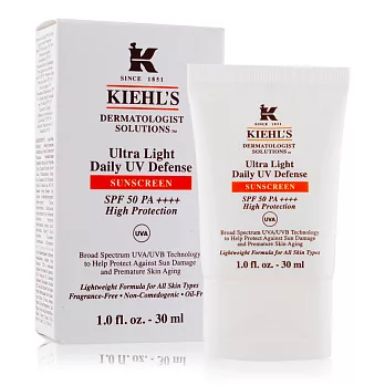 KIEHLS 契爾氏 集高效清爽UV防護乳SPF50/PA++++(30ml)