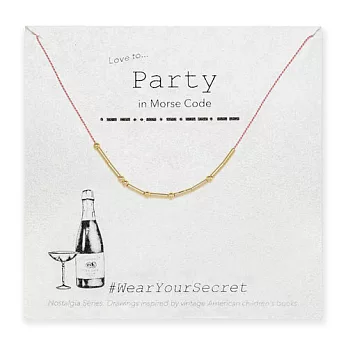 【 beq Pettina 】 紐約時尚品牌 Morse Code 摩斯密碼手鍊 – Party 派對 Wear Your Secret