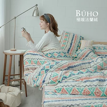 BUHO《波荷奇珂》極柔暖法蘭絨單人床包二件組