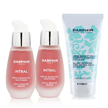 Darphin 朵法 粉紅療癒輕透組[全效舒緩精華液30mlX2+護手霜75ml]-公司貨