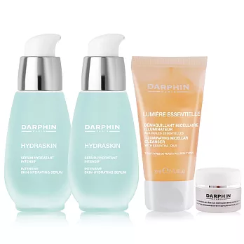 Darphin 朵法 活水保濕精華組[精華液30mlX2+光采潔面膠30ml+珍珠霜5ml]-公司貨