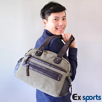 Ex-Sports亞克仕 側背包旅行袋-尚型男綠色