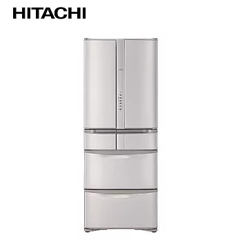 ［HITACHI 日立家電］481公升 日本原裝變頻六門冰箱 香檳不鏽鋼 RSF48HJ-SN