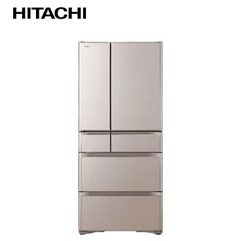 ［HITACHI 日立家電］676公升 日本原裝變頻六門冰箱 琉璃金 RG680J-XN