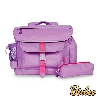 美國Bixbee - 經典系列薰衣草紫大童輕量舒壓背書包筆袋超值組大-薰衣草紫