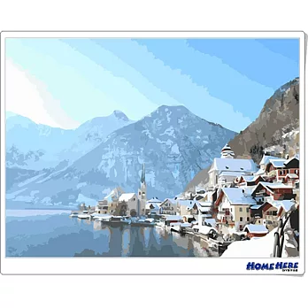 [HOMEHERE] DIY數字油畫/ 冬日暖陽 奧地利風光