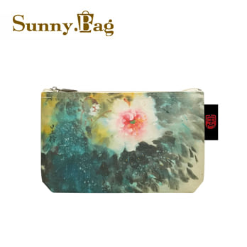 臺灣國寶美術館 多功能文具袋/化妝包-一枝獨秀