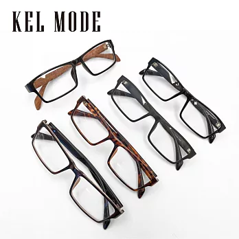 【KEL MODE】文青百搭光學眼鏡-方細框(五色可挑選#1577)豹紋