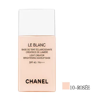 CHANEL香奈兒 珍珠光感超淨白防護妝前乳30ml SPF40/PA+++ #10粉玫瑰