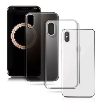 CITY for iPhone Xs/X 5.8吋 輕盈合身薄型手機套 透灰