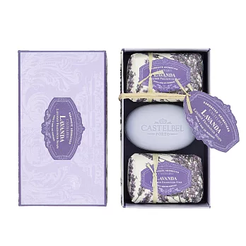 【U】CASTELBEL - 純真系列 150g香氛皂禮盒(3入/組﹐7款可選) - 薰衣草