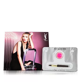 YSL 情挑誘吻雙色蜜唇膏#3 玫瑰窒愛 唇卡0.3gX3入(百貨專櫃貨)