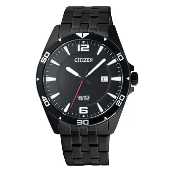 CITIZEN GENT’S 光動能卓越都會男腕錶-黑-BI5055-51E