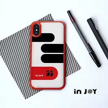 INJOYmall for iPhone XS 童趣簡約大眼baby 耐撞擊邊框手機殼