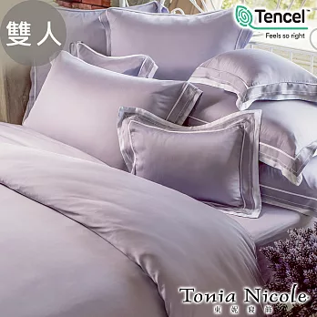 【Tonia Nicole東妮寢飾】奧黛麗環保印染100%萊賽爾天絲被套床包組(雙人)贈優適枕2入
