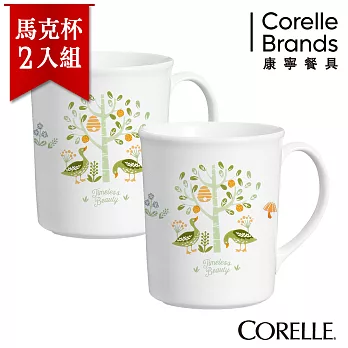 【美國康寧 CORELLE】莊園物語300ml日式陶瓷馬克杯-2入組