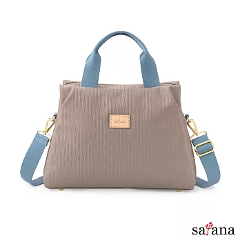 satana - Lady First 優雅摺學手提包 -玫瑰棕