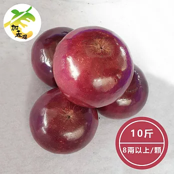 【鮮食優多】加走埤新鮮台灣星蘋果（牛奶果）10斤禮盒裝(8兩以上/顆)