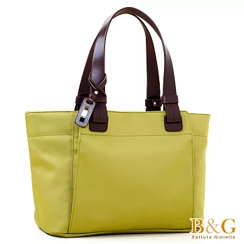 【B&G】極簡風口袋多隔層托特包(馬卡龍金)