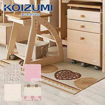 【KOIZUMI】兒童地毯‧幅110cm(4色可選)粉紅色