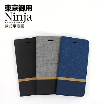 【東京御用Ninja】SAMSUNG Galaxy S10+ (6.4吋)復古懷舊牛仔布紋保護皮套（質感藍）