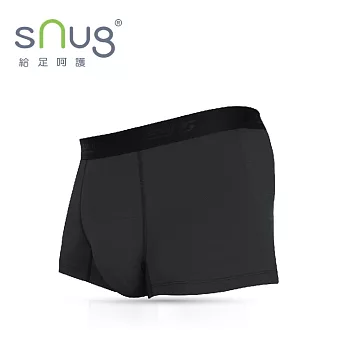 【sNug抗臭清新內褲男生四角款單件-黑色】台灣金選獎/貼身款/透氣親膚/乾爽不黏膩/天絲細緻膚觸/ M 黑色 M 黑色