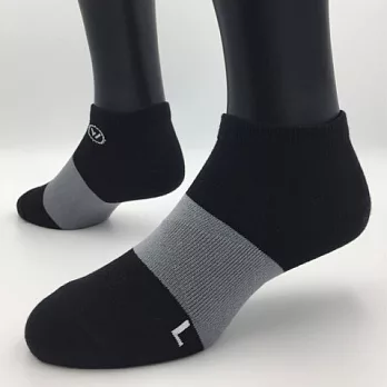 襪襪 WOAWOA｜透氣網．跑步運動襪-男款黑色