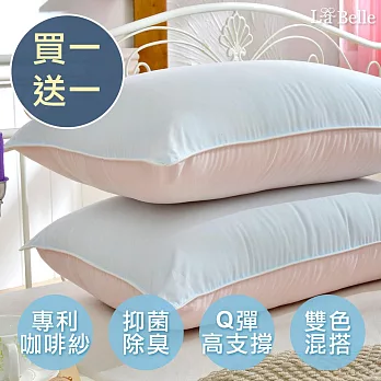 義大利La Belle《天然抑菌除臭漾彩雙色咖啡枕》