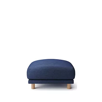 [MUJI無印良品]羽毛獨立筒沙發凳套/ 棉丹寧/藍色