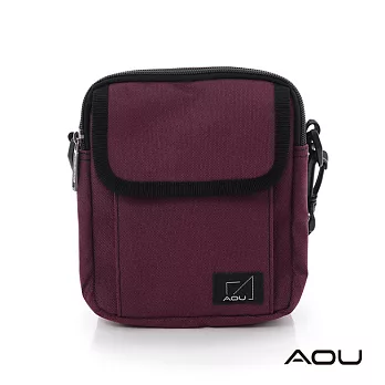 AOU MIT台灣製 防盜安全兩用包 側背小包 男女包 隨身小包 斜背包 單肩包 斜挎包 03-020紫紅