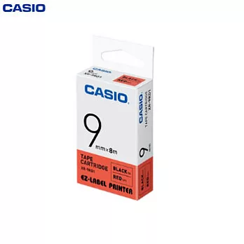 CASIO標籤機色帶9mm紅底黑字