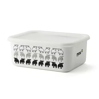 FUJIHORO日本富士琺瑯-MOZ系列-琺瑯烘焙保鮮盒深型-L (L)