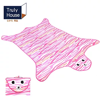 【Truly House】可愛動物野餐墊/地墊/防潮墊/寶寶爬行/地布(一般款)(三色任選)粉色