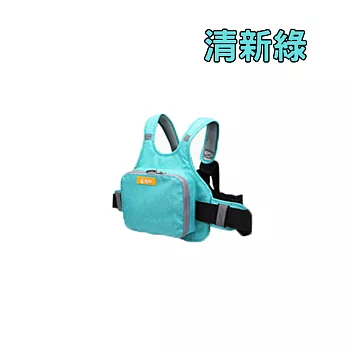 透氣反光兒童機車安全帶 清新綠
