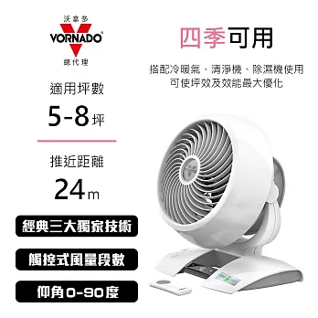 美國 VORNADO 沃拿多 DC直流渦流空氣循環機-白色 5303DC-TW