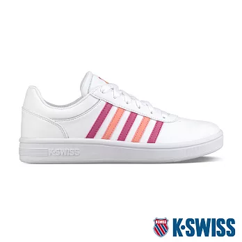 K-SWISS Court Cheswick S時尚運動鞋-女 US5.5 白/桃紅