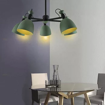 H&R安室家  5燈CANDY吊燈 ZA0167綠色