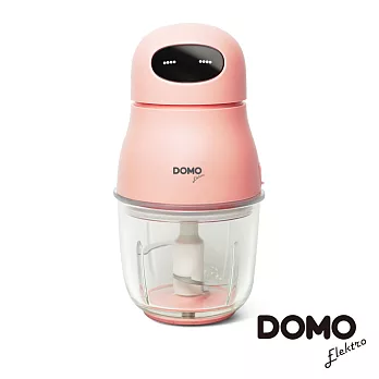 DOMO多功能無線調理玻璃杯攪拌機/絞肉機/寶寶輔食/醬料製作(DO-CR306)時尚粉