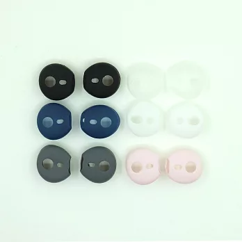 超實用AirPods(1/2代)無線耳機專用耳塞式矽膠耳塞套(L+R)一對裝(粉紅色)